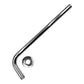 Tubo Para Regadera Brazo Con Curva Acero Inox Cromado 40Cm