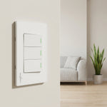 Placa Armada Con 3 Apagadores Sencillos De 1 Modulo Blanco WANERGY Ferreabasto