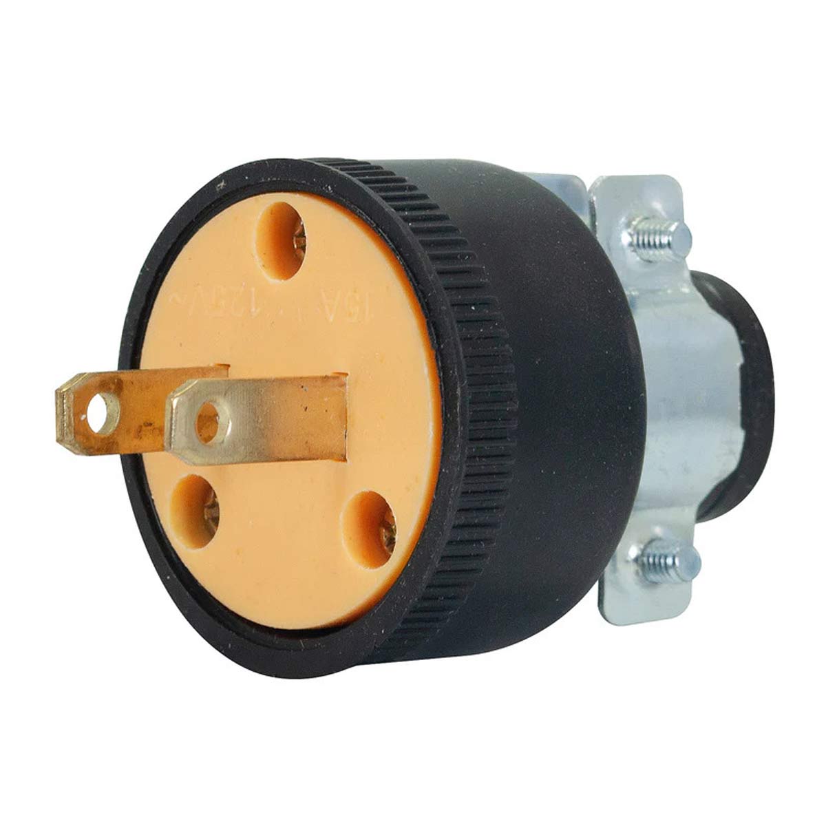 Clavija Industrial Polarizada Uso Rudo Base De Hule