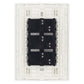 Placa Armada Cristal Con 3 Apagadores Sencillos de 1 Modulo Blanco Igoto IGOTO Ferreabasto