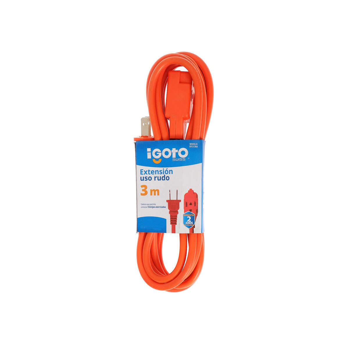 Extension Uso Rudo Naranja Exterior 16Awg 3M