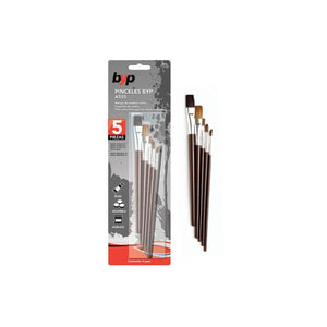 Paquete de 5 Pinceles Pelo Extra Fino