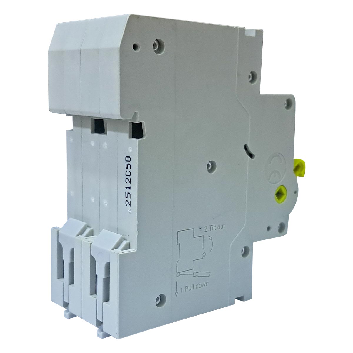 Interruptor Termomagnetico De 2 Polos 50A Riel Din 10kA