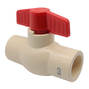 Valvula Esferica De 3/4 Pulg CPVC C/ Palanca Para Cementar