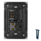 Placa Armada Con 1 Apagador Sencillo y 1 Contacto De 1.5 Modulos Blanco WANERGY Ferreabasto