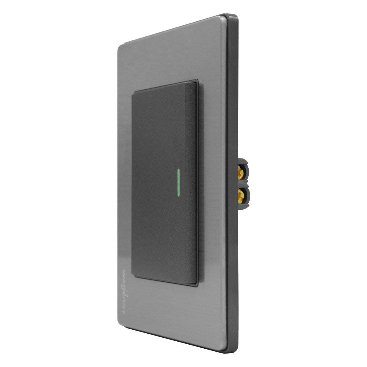 Placa Armada Con 1 Apagador Escalera De 3 Modulos Acero Inox