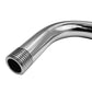 Tubo Para Regadera Brazo Con Curva Acero Inox Cromado 50Cm