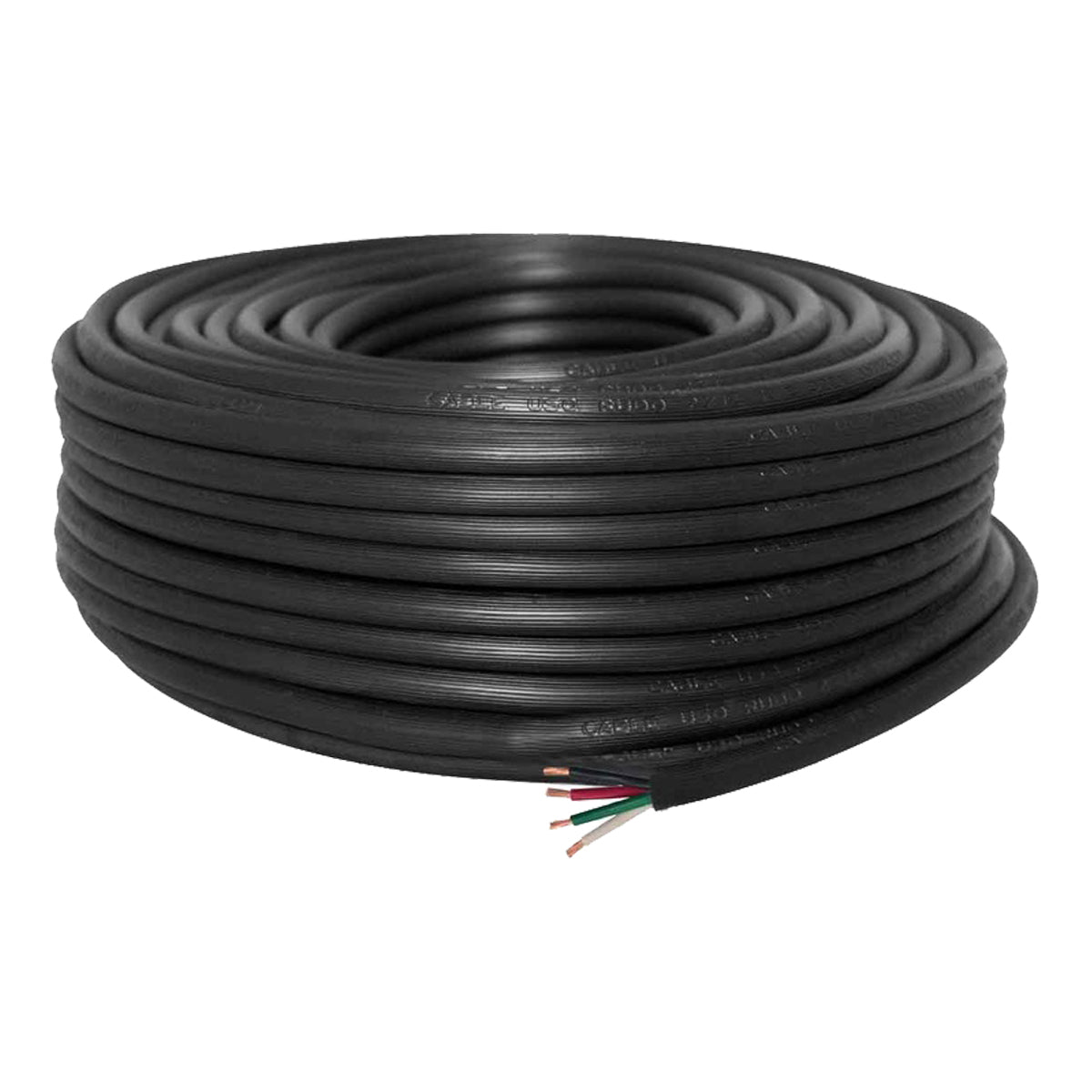 Cable Uso Rudo St 4x14 Negro 100% Cobre 600V Nom 30M Cdc