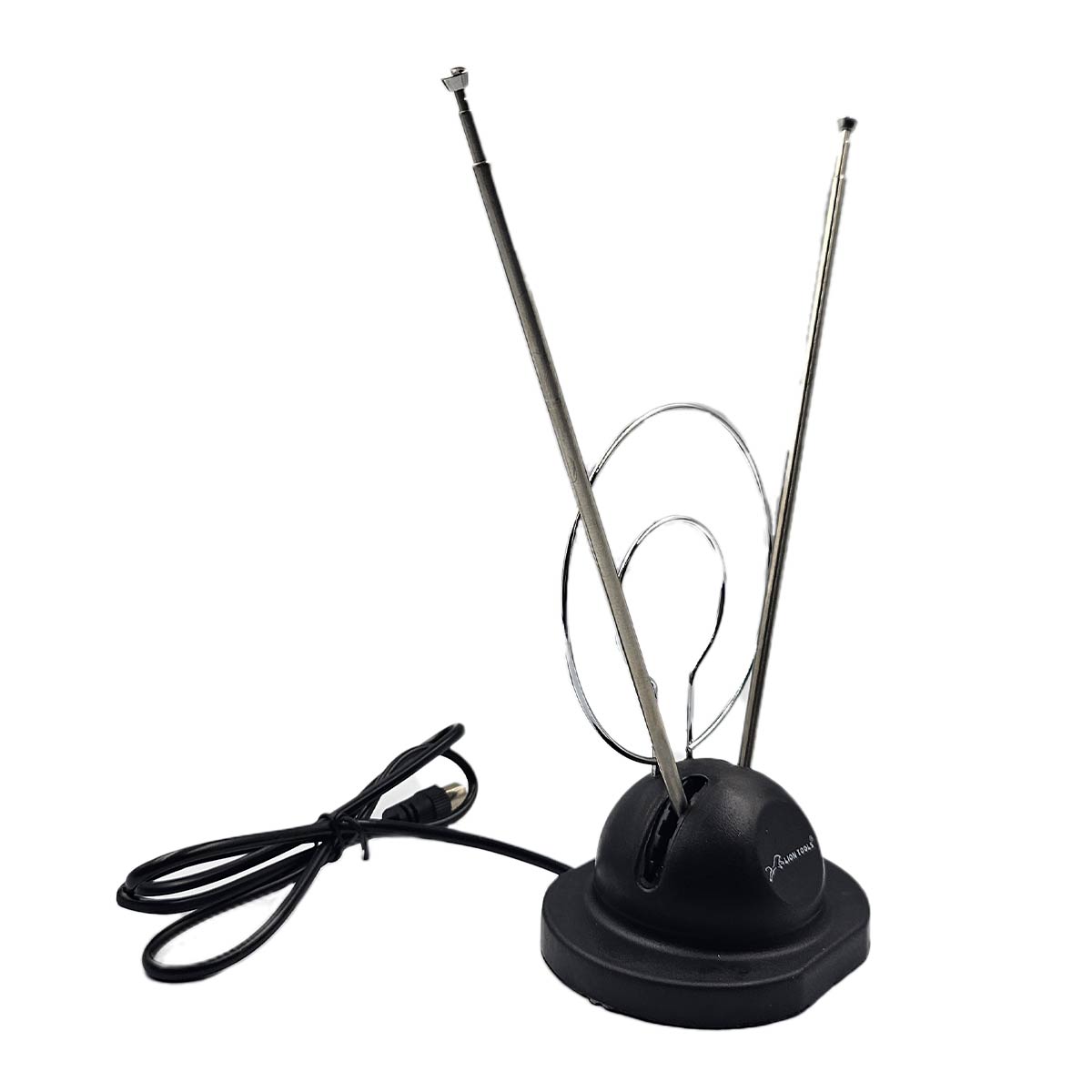 Antena Tv Base De Conejo Coaxial