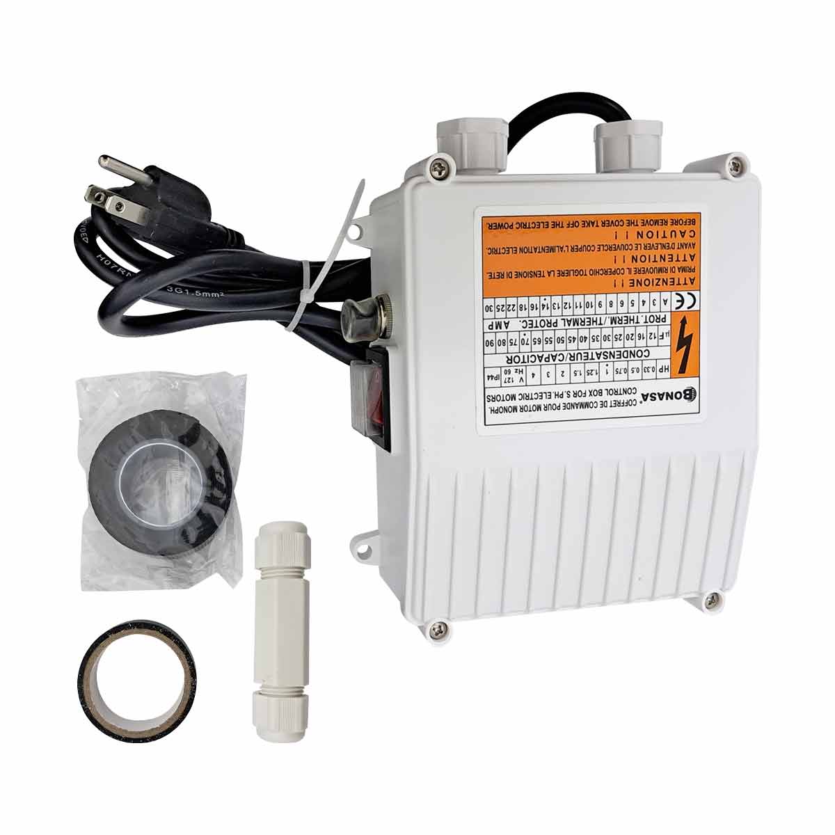 Bomba Sumergible 1 HP Con Caja De Control YY8071 Bonasa