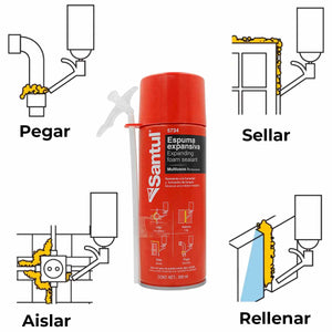 Espuma Sellador De Poliuretano Expansiva Multiusos 300ml