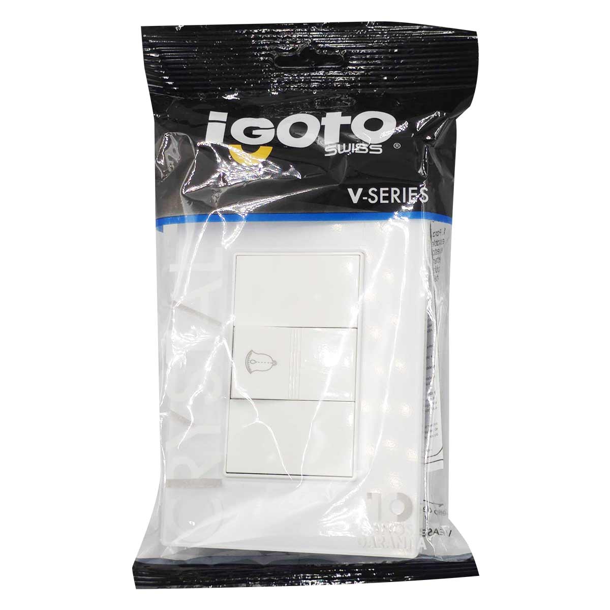 Placa Armada Cristal Con Boton De Timbre Blanco Igoto IGOTO Ferreabasto