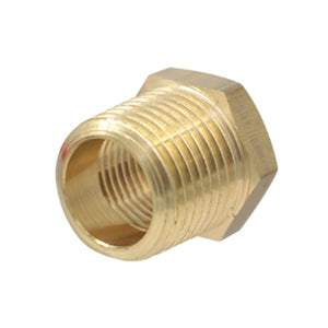 Cople Bushing Rosca Exterior a Rosca Interior 1/4 x 1/8 Pulg Latón CNX