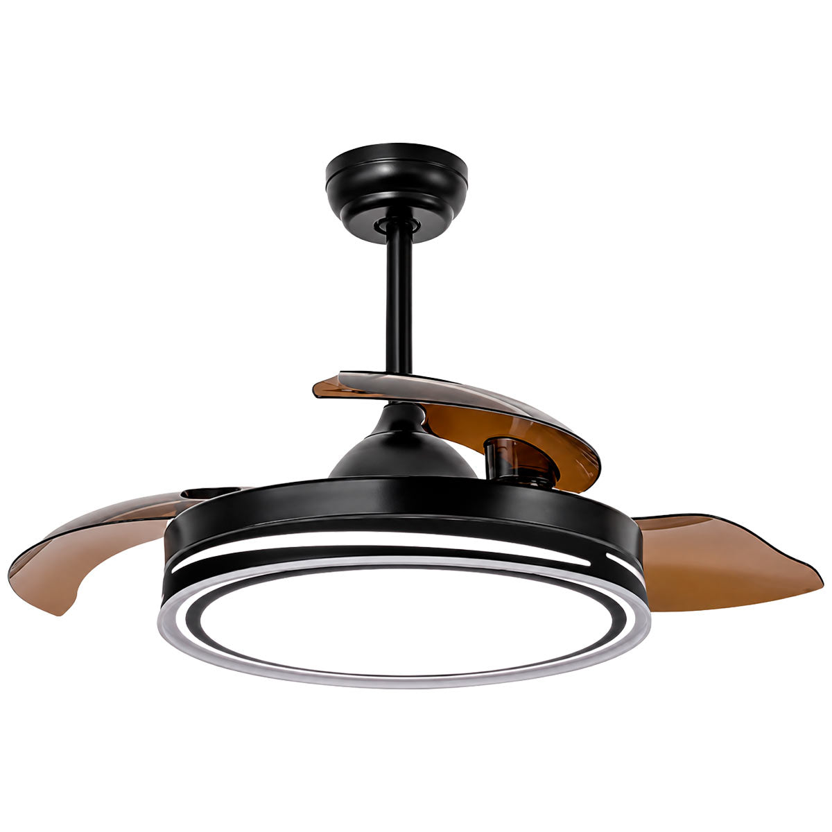 Ventilador De Techo Decorativo 42 Pulg Lucerna 3 Aspas Retractiles Igoto