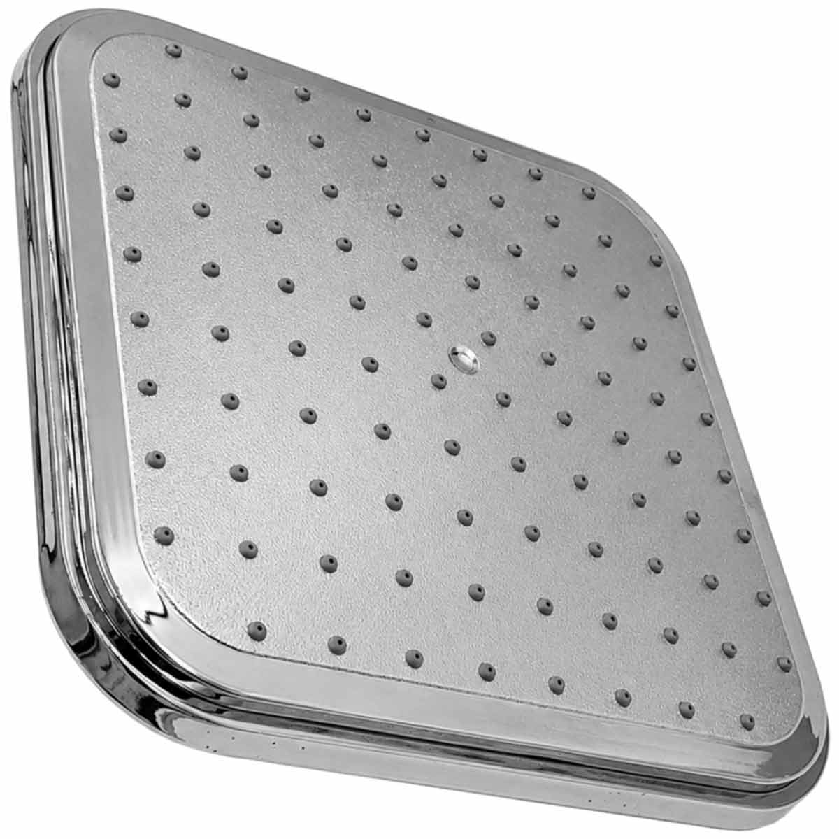 Regadera Cuadrada Plastica Cromada 8'' Meer