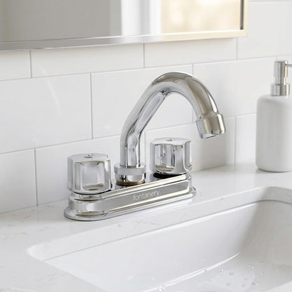 Mezcladora Lavabo ABS Cuerpo Bronce Acabado Cromo Fontanery