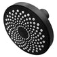 Regadera Redonda De ABS 4" Acabado Negro Roalflux