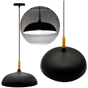Lampara Luminario Led Colgante Metalico Decorativo E27 1.2M