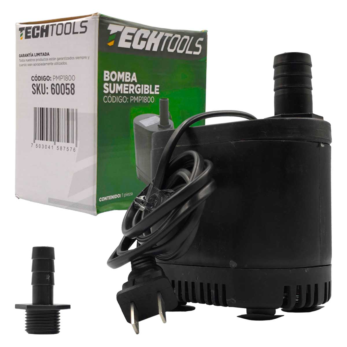 Bomba De Agua Sumergible 45W 1800l/h Fuente Acuario Pecera