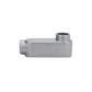 Condulet Tipo LB De Aluminio De 1/2 Pulg Gris Argos
