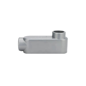 Condulet Tipo LB De Aluminio De 1/2 Pulg Gris Argos