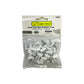 Grapa Para Cable Redondo 12mm Blanco Bolsa Con 20Pzs