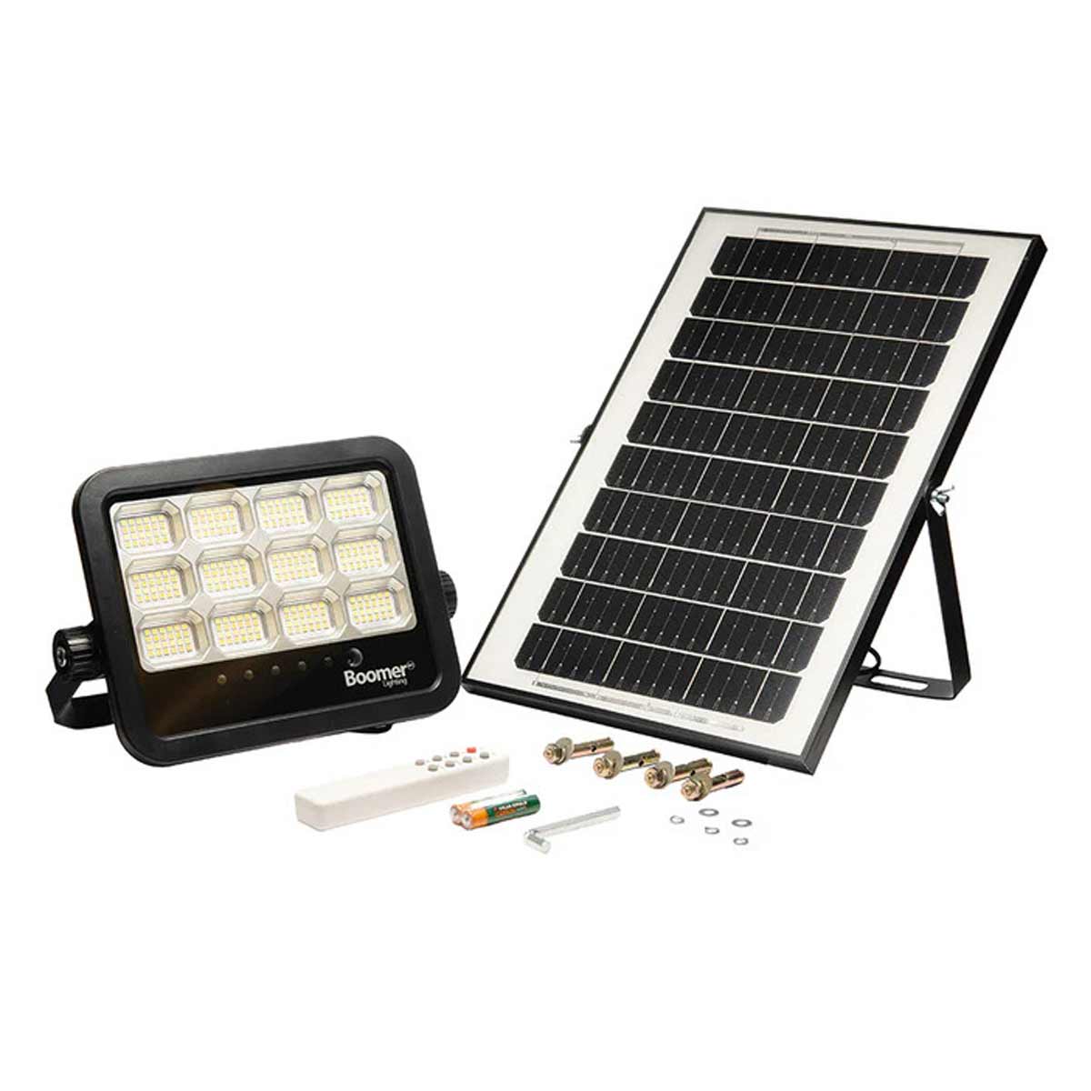 Reflector Led Solar Exterior 100W Con Sensor De Movimiento