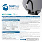 Mezcladora Para Lavabo De 4" Con Cubierta Y Manerales ABS Acabado Negro Mate Roalflux