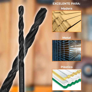 Juego Kit De Brocas Para Metal Con Estuche 13 Piezas
