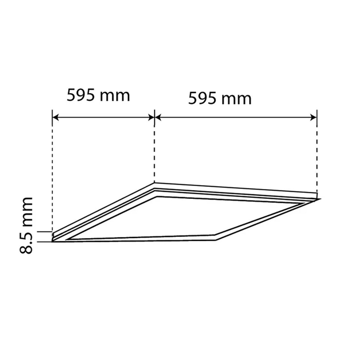 Panel Led Cuadrado P/ Plafon Empotrable 60x60cm 40W Luz Fria
