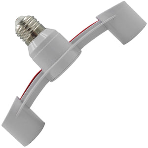 Lampara Socket Doble Dirigible 1 A 2 Focos E27