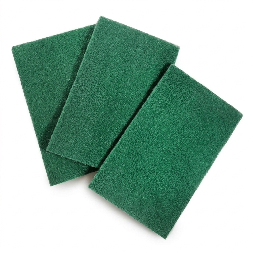 Caja De 12 PZS De Fibra Verde Multiusos Lavatrastes Fregon SOMAKI DE MEXICO SA DE CV Ferreabasto