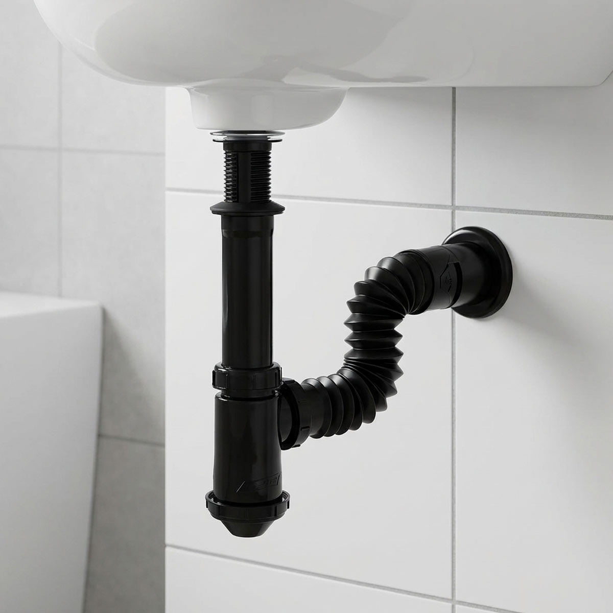 Cespol Para Lavabo Sistema Push Ext Flexible 25cm Antiolores