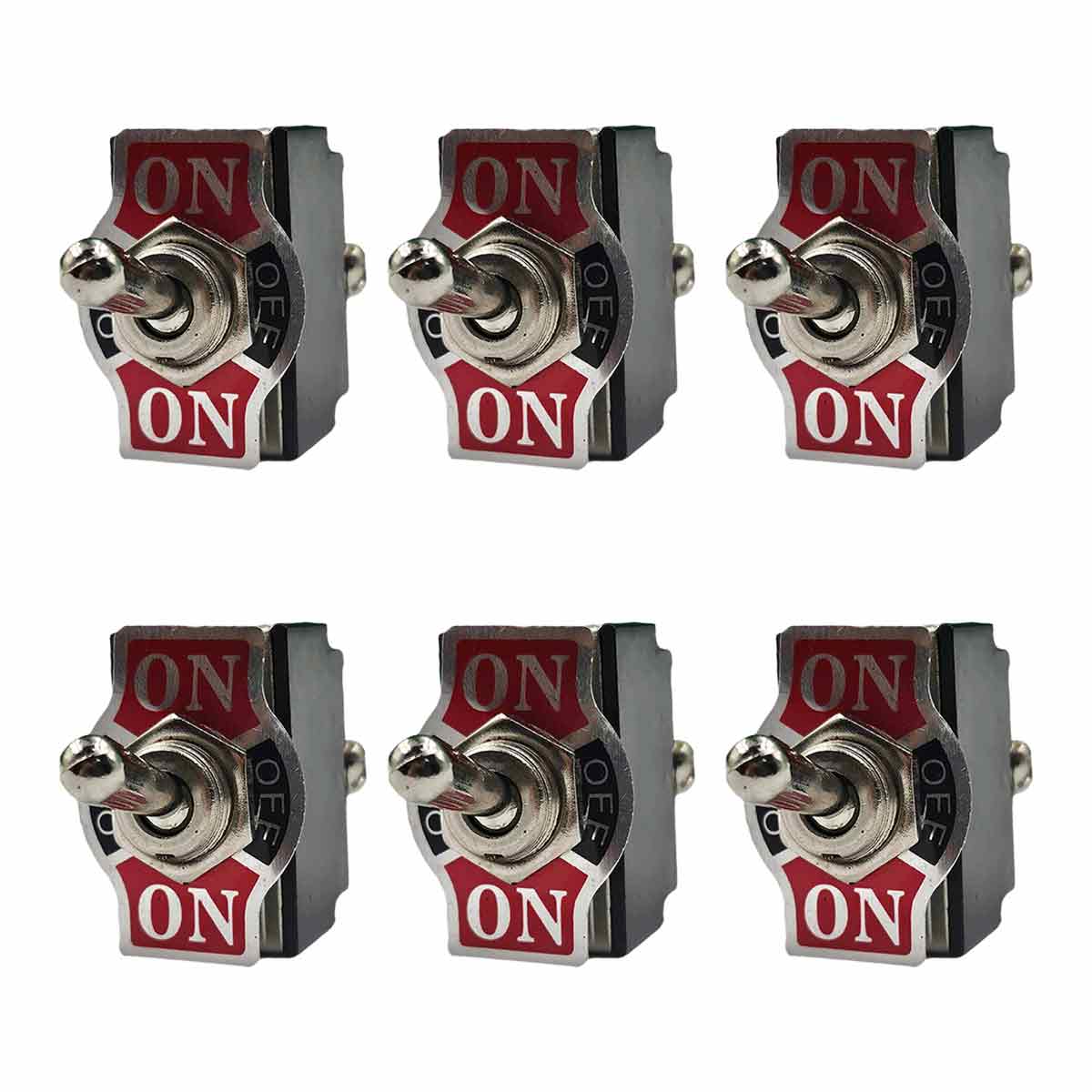 Pack 6 Pzs Interruptor De Palanca 6 Tornillos 2P 2T Argos ARGOS Ferreabasto