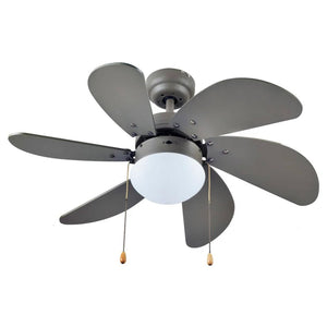 Ventilador De Techo Con Lampara 30" 60w Ventum Gris Igoto IGOTO Ferreabasto