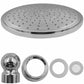 Regadera Redonda Plastica Cromada 8'' Meer