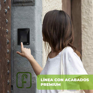 Placa Armada Cristal Con Boton De Timbre Negro Igoto IGOTO Ferreabasto