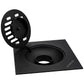 Resumidero Cuadrado 6" Negro Mate Zinc MEER