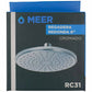 Regadera Redonda Plastica Cromada 8'' Meer
