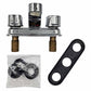 Mezcladora Cromada Fontanery 21011 Para Lavabo 4 Pulgadas
