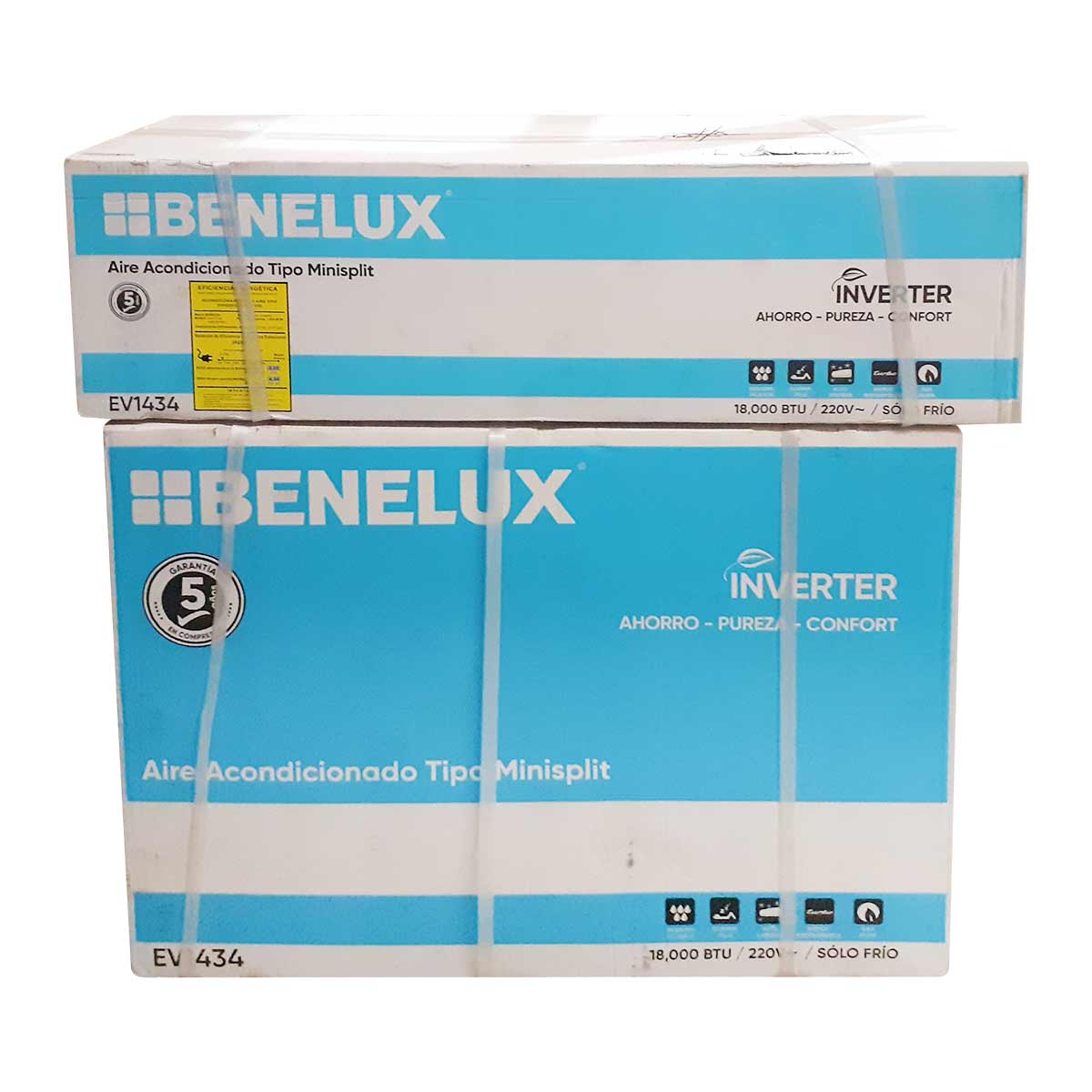 Aire Acondicionado Inverter Minisplit 18000 BTU 220V Benelux EV1434