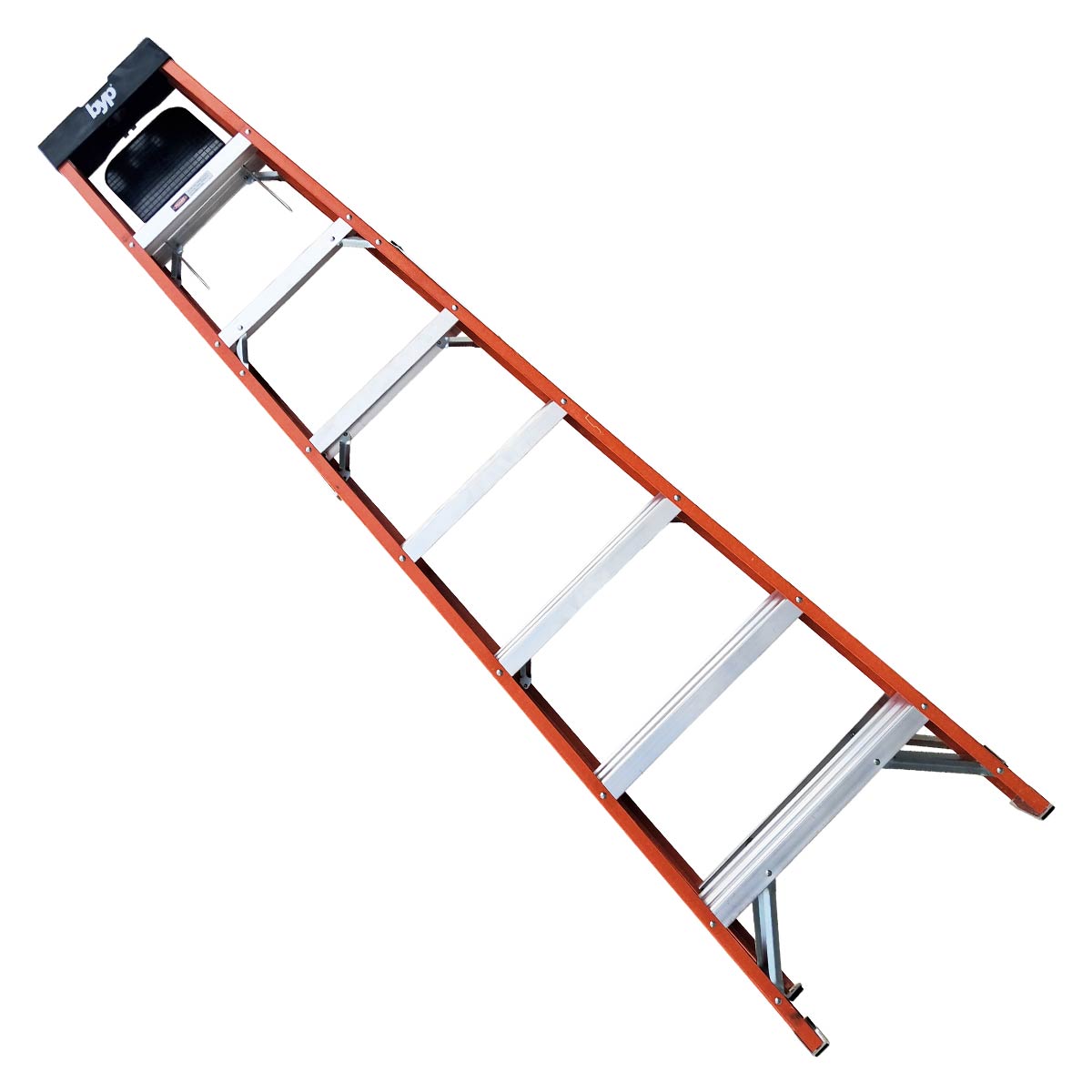 Escalera Tijera De Fibra De Vidrio Tipo II 175 Kg 7 Escalones