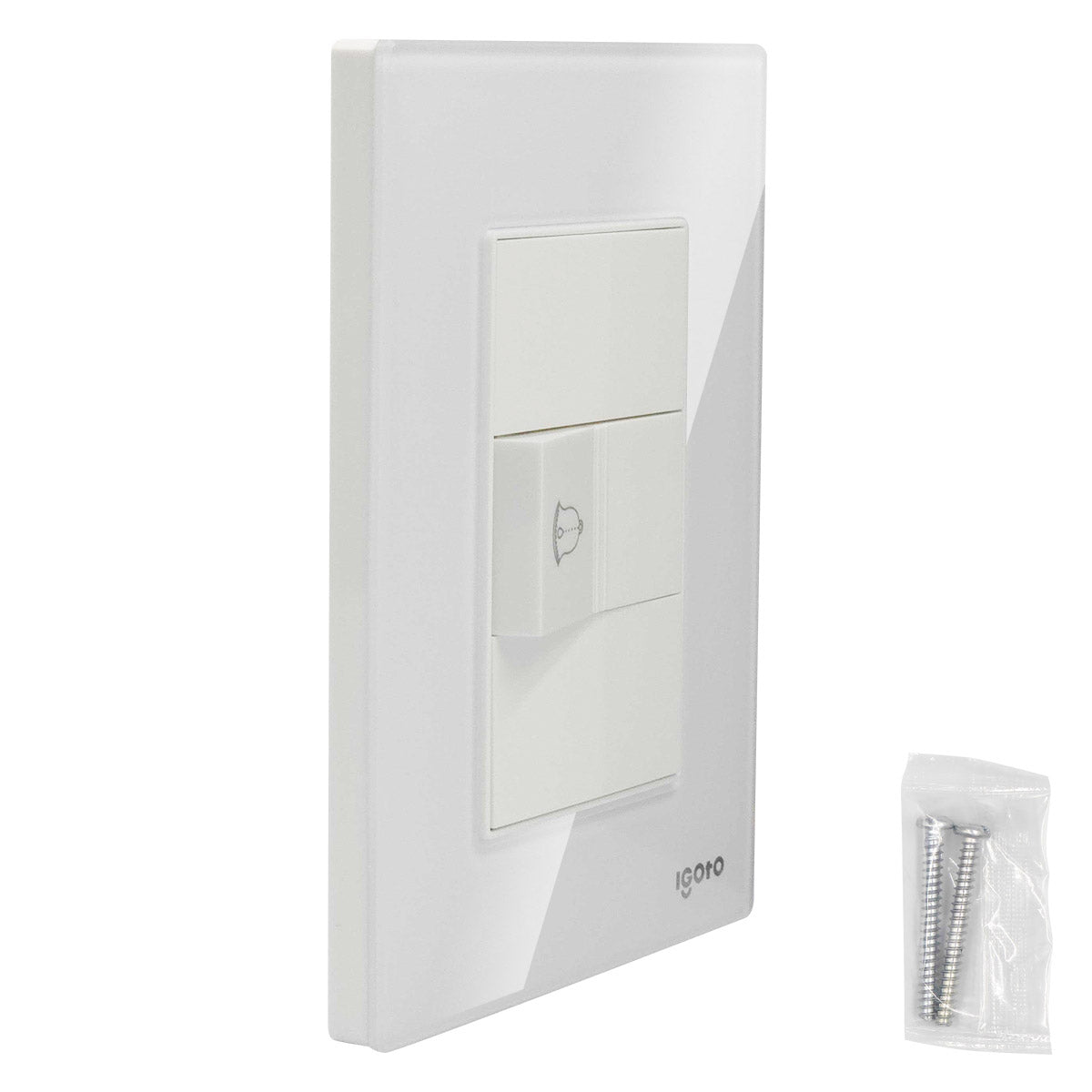 Placa Armada Cristal Con Boton De Timbre Blanco Igoto IGOTO Ferreabasto