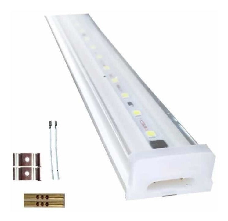 Tubo Led Luminario T8 12W Luz Blanca Base Integrada 57Cm