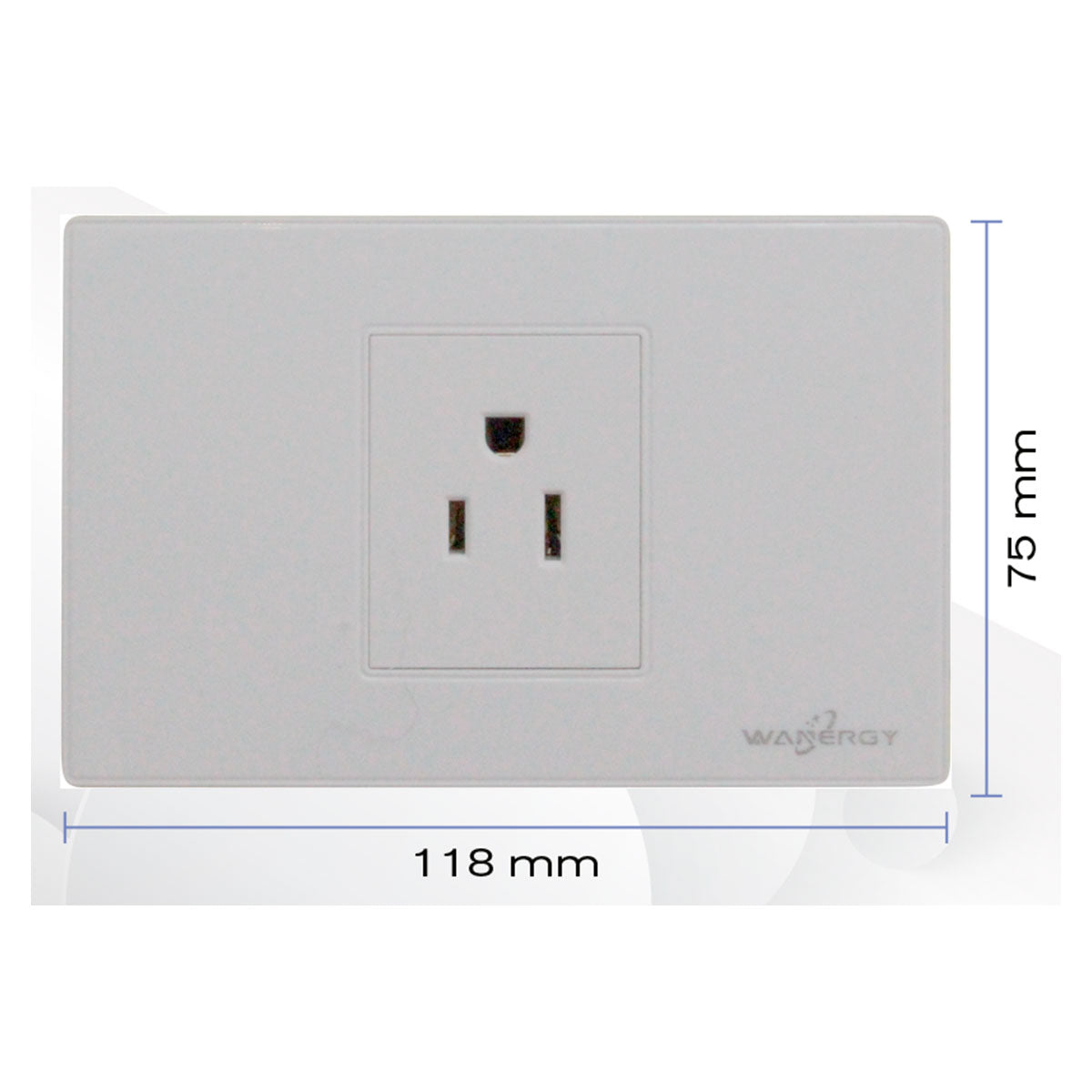 Placa Armada Con 1 Contacto De 1.5 Modulos Blanco WANERGY Ferreabasto