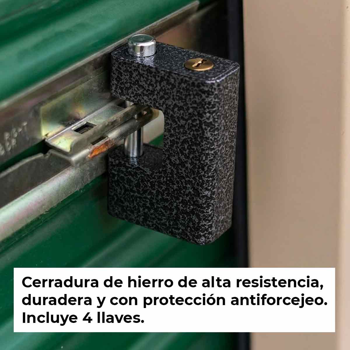 Candado De Hierro Antipalanca 80mm Para Cortina Seguridad LION TOOLS Ferreabasto