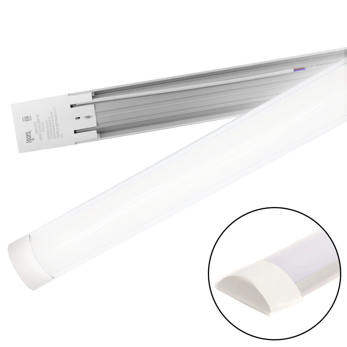 Lampara Luminario Led Slim Sobreponer 30w Luz Dia Nom Igoto IGOTO Ferreabasto