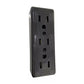 12 Pzs Contacto Base Triple Abs Negro 127V 15A Yeilite Ferreabasto Ferreabasto