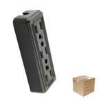 12 Pzs Contacto Base Triple Abs Negro 127V 15A Yeilite Ferreabasto Ferreabasto