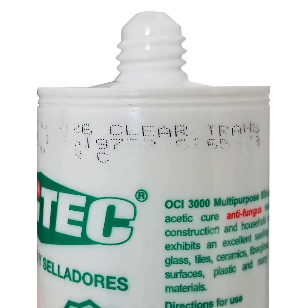 Tubo Silicon Transparente Multiusos Antihongos Uso General Orgasil 3000
